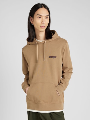 WRANGLER Sweatshirt in Brown: front