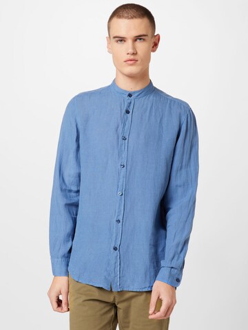 BOSS Orange Regular fit Button Up Shirt 'Race' in Blue: front