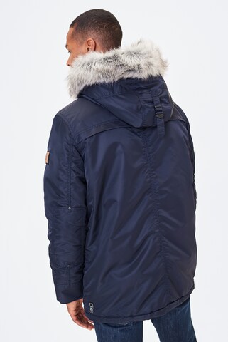 Harlem Soul Between-Seasons Parka 'Chi-Cago' in Blue