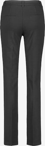 GERRY WEBER Bootcut Παντελόνι με τσάκιση σε μαύρο
