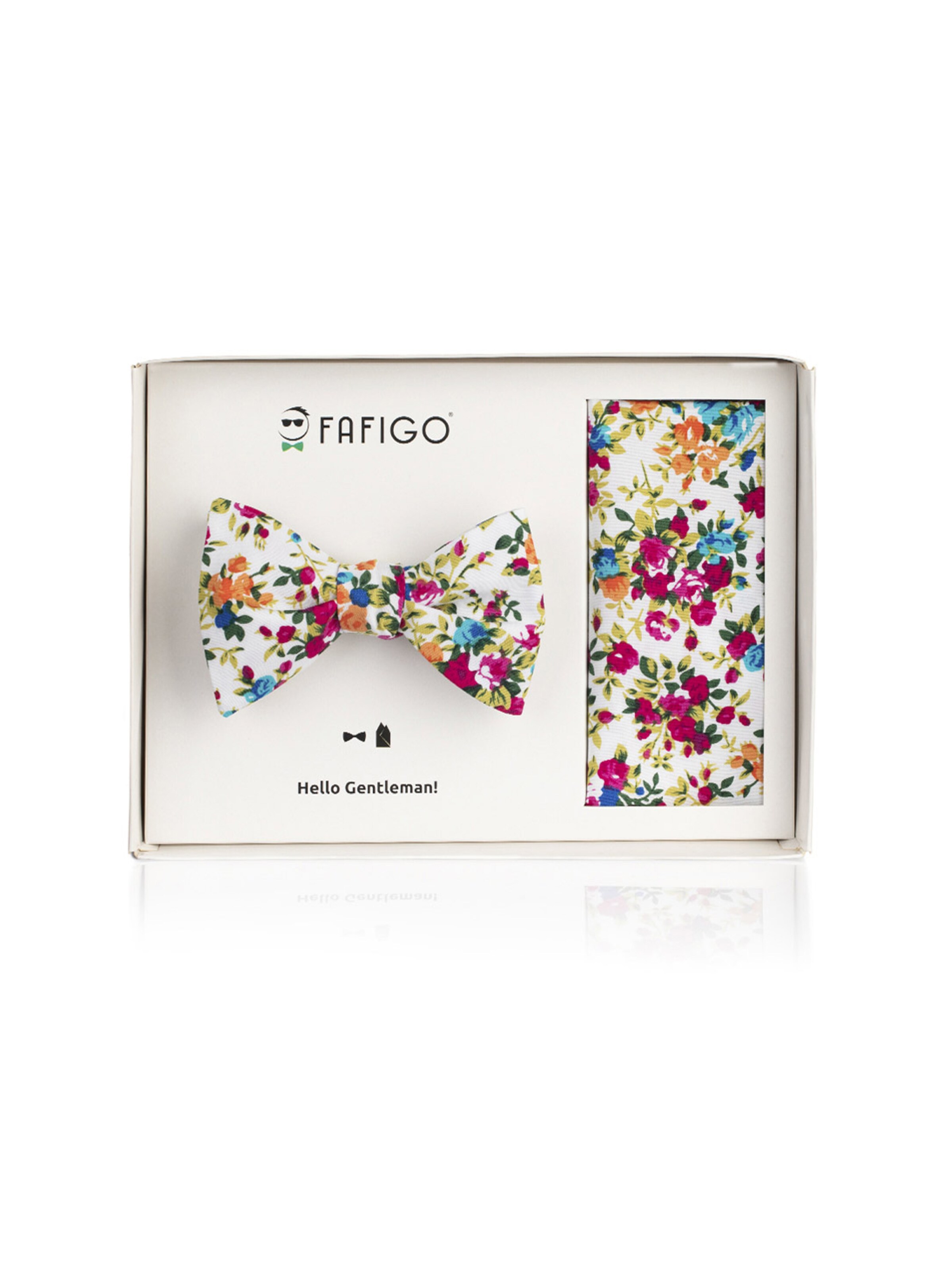 FAFIGO Bow Tie 'Set Fidschi' in White: front