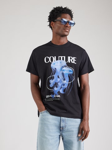 Versace Jeans Couture Футболка 'JELLYFISH' в Черный: спереди