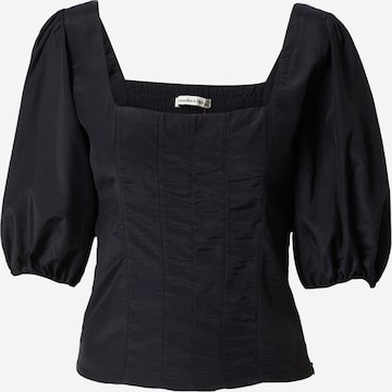 Camicia da donna di Abercrombie & Fitch in nero: frontale