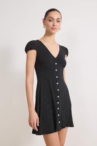 Trendyol Robe-chemise en 34 en noir / blanc, Vue avec produit