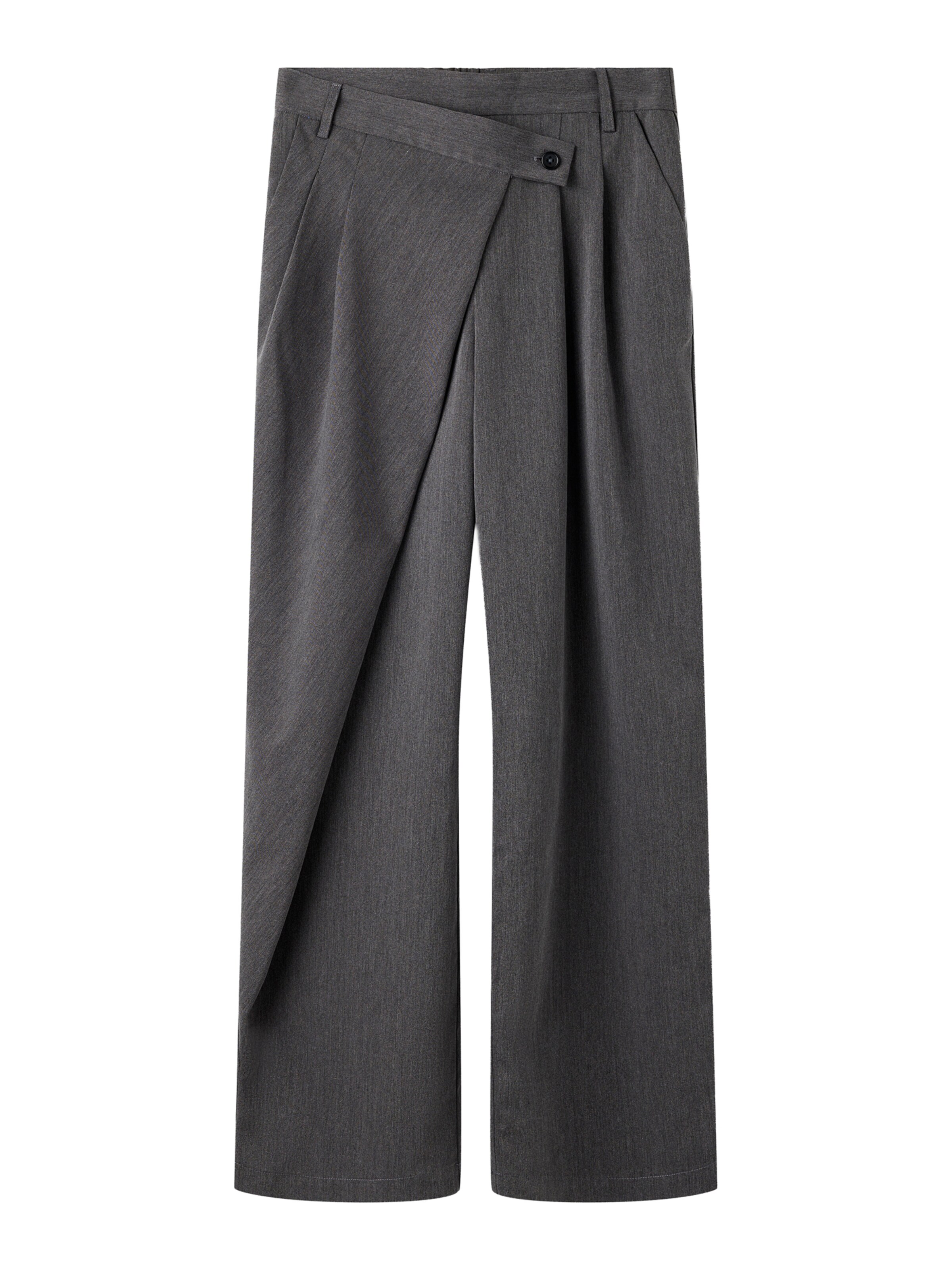 Wide Leg Pantalon 'NKFLULU' NAME IT en gris : devant