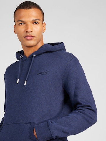 Superdry Sweatshirt 'ESSENTIAL' i blå