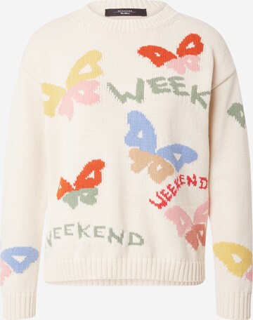 Pull-over 'ZINGARO' Weekend Max Mara en blanc : devant