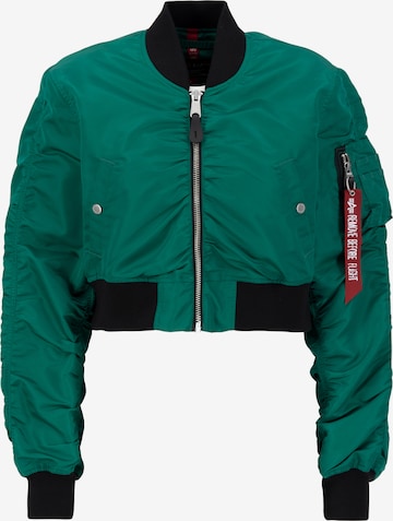 ALPHA INDUSTRIES Демисезонная куртка в Зеленый: спереди