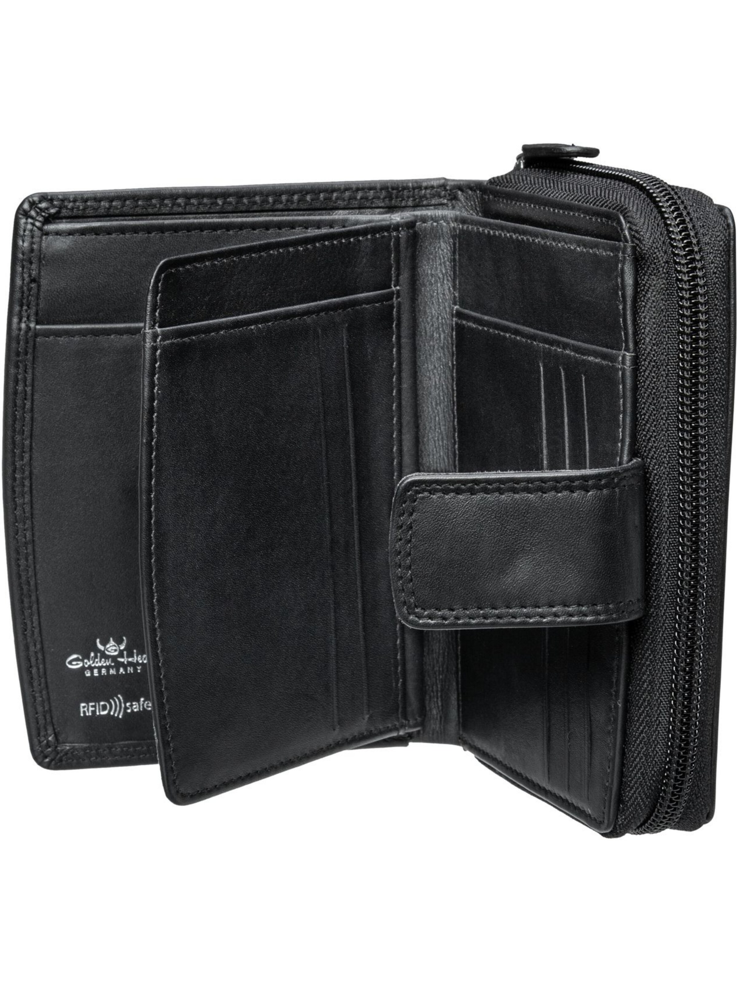 GOLDEN HEAD Portemonnaie 'Polo' in Schwarz