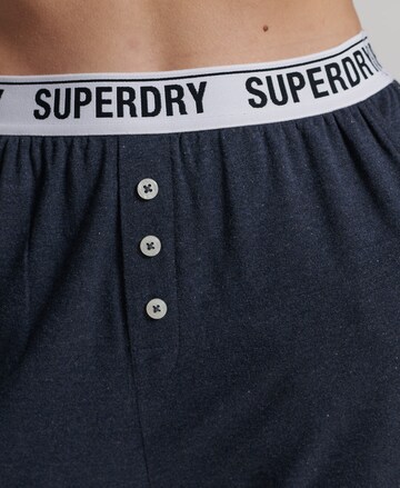 Superdry Tapered Pajama Pants in Blue