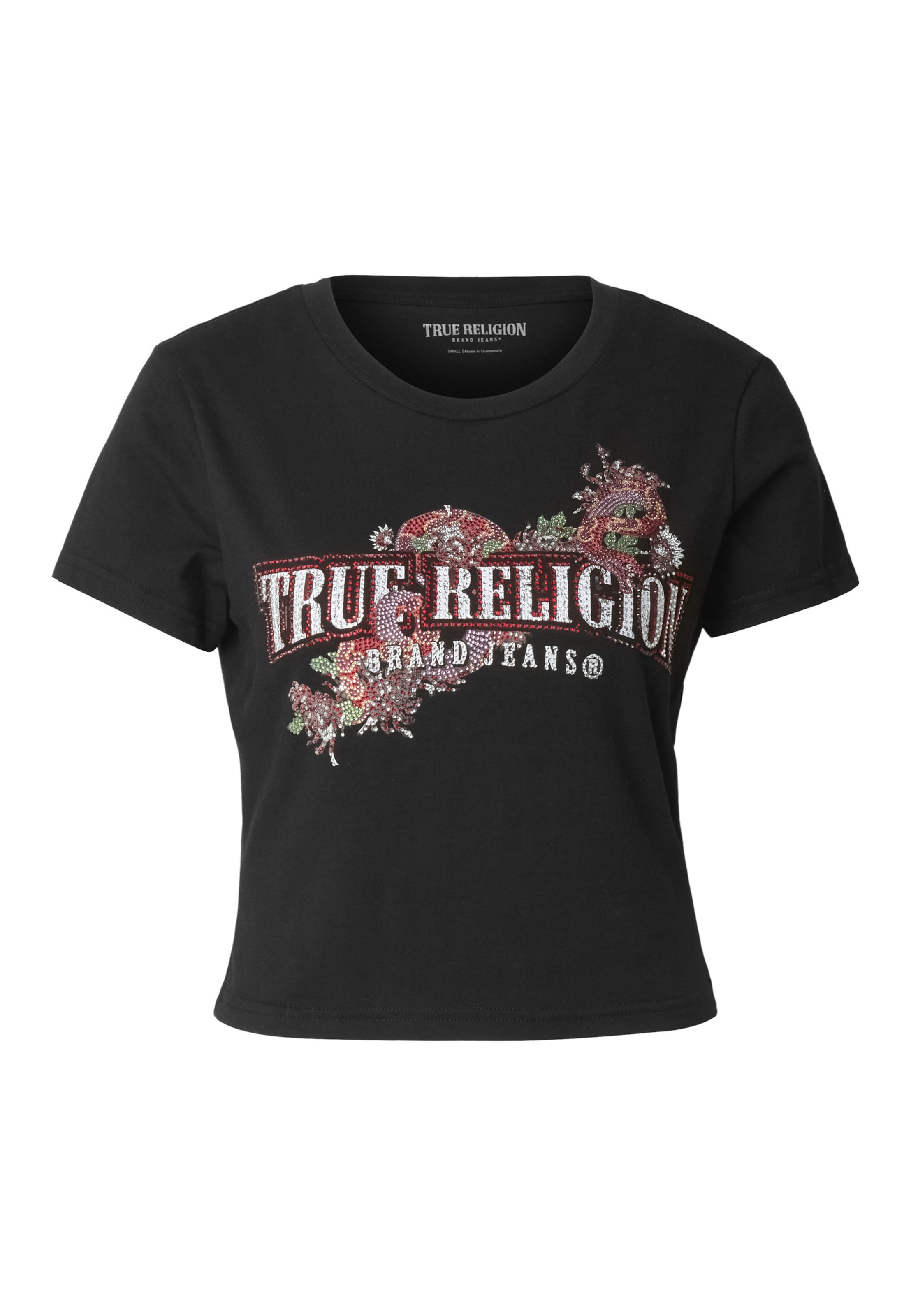 True Religion T-Shirt in Schwarz: Vorderseite