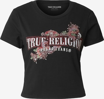 True Religion T-Shirt in Schwarz: Vorderseite
