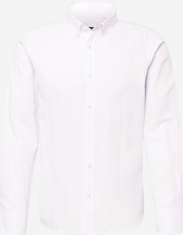 BURTON MENSWEAR LONDON Regular fit Button Up Shirt in White: front