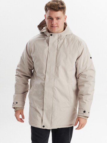 Dxnmxrk Winterjacke 'DXFatan' in Weiß: Vorderseite