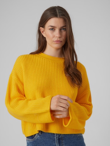 VERO MODA Sweter 'SAYLA' w kolorze żółty: przód