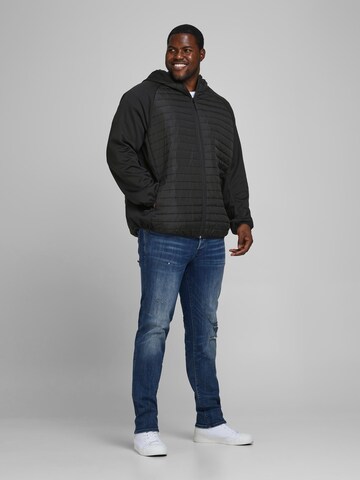 Veste mi-saison Jack & Jones Plus en noir