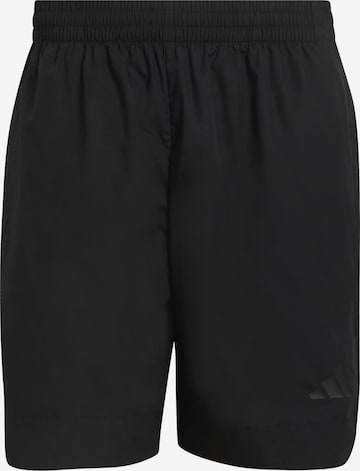 juoda ADIDAS SPORTSWEAR Laisvas Sportinės kelnės: priekis