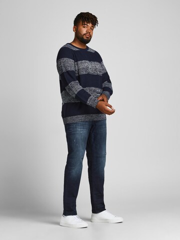 Jack & Jones Plus Slimfit Τζιν 'Glenn' σε μπλε