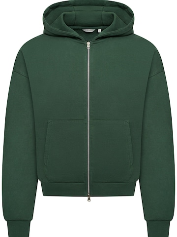 Daily Cotton Sweatjacke 'DCCUENCA' in Grün: Vorderseite