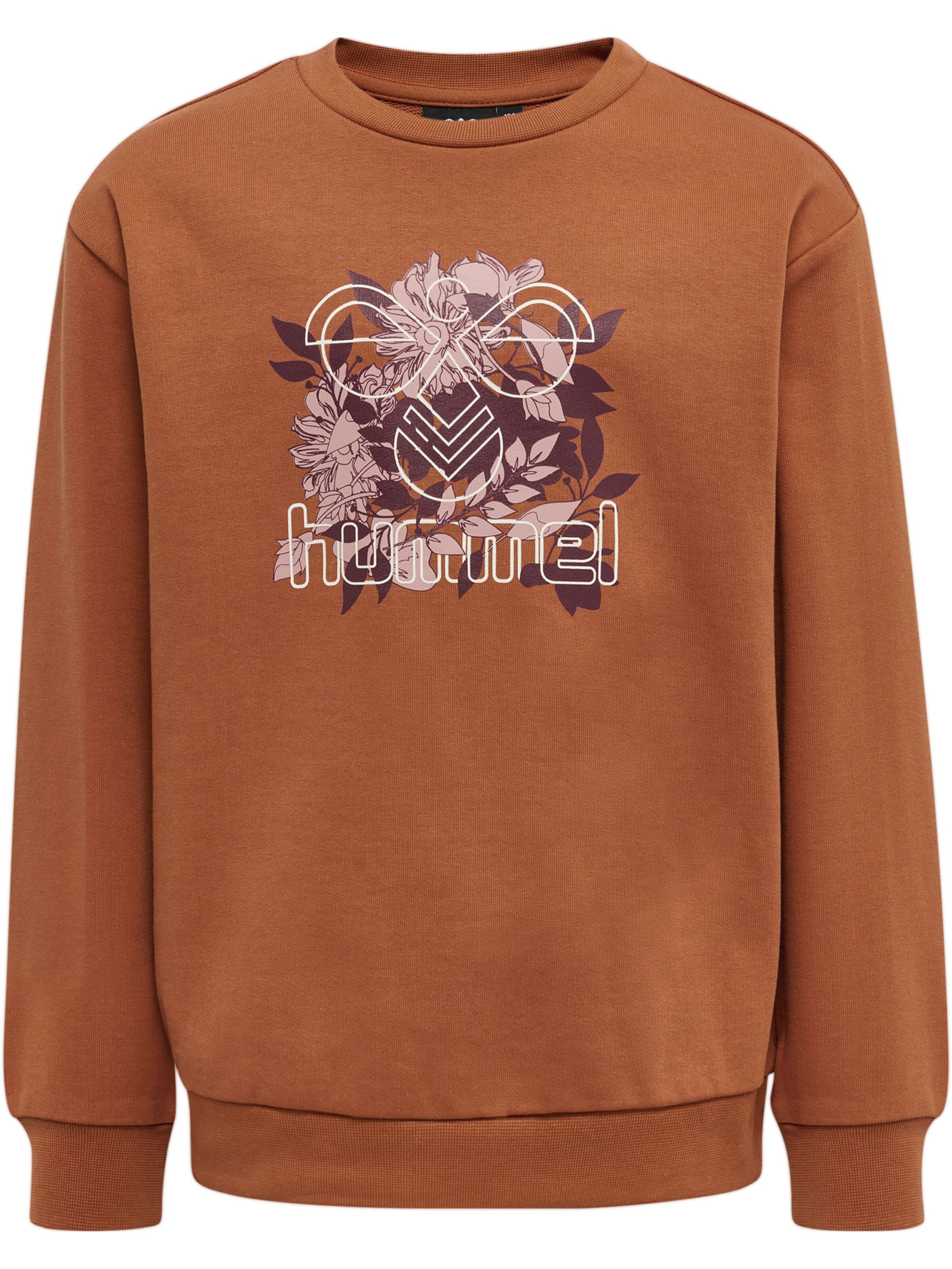 Hummel Sweatshirt in Bruin: voorkant