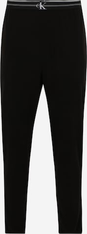 Effilé Pantalon de pyjama Calvin Klein Underwear en noir : devant