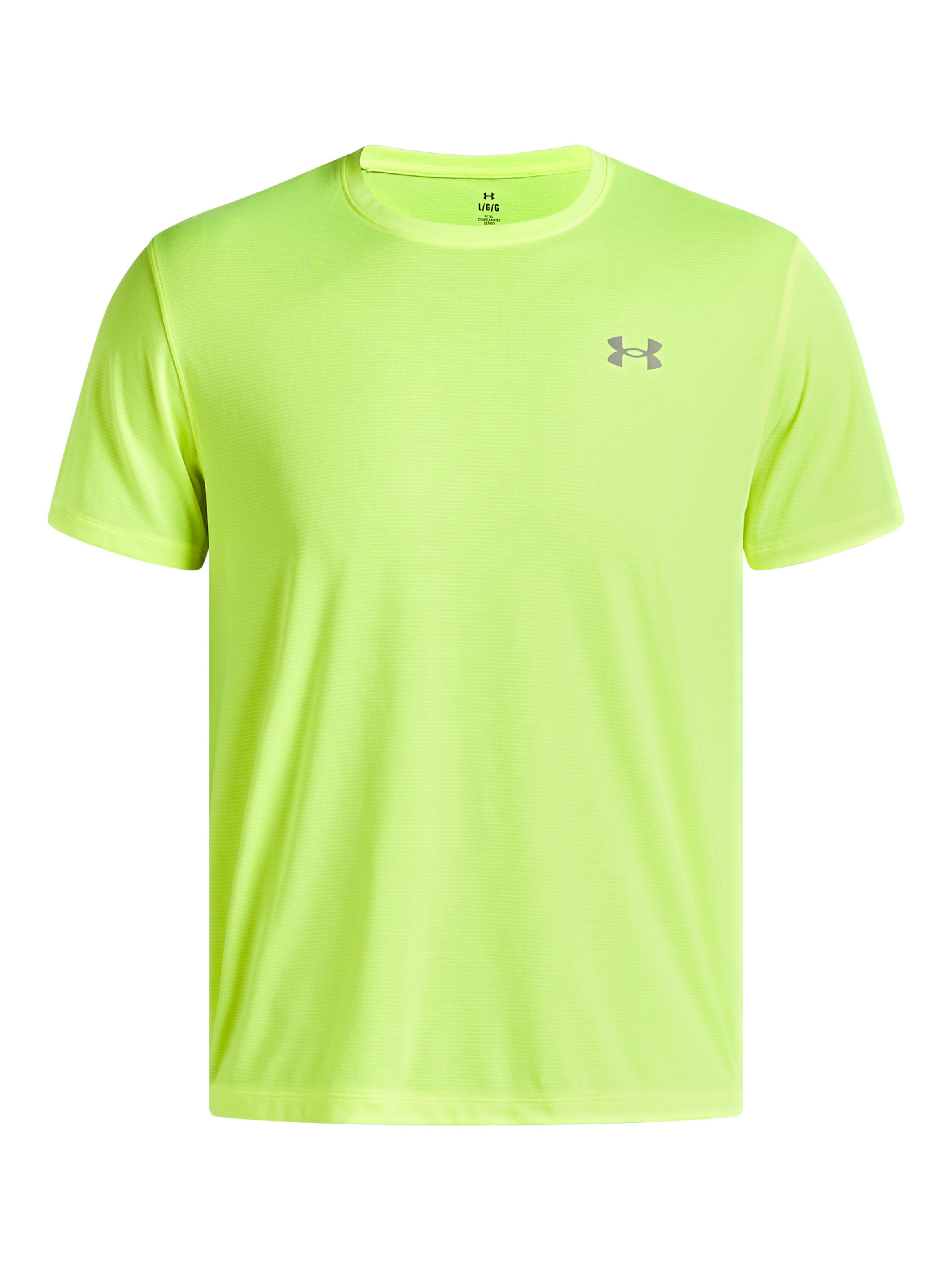 UNDER ARMOUR Functioneel shirt 'Launch' in Geel: voorkant