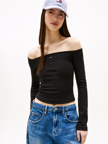 Tommy Jeans Футболка 'ESSENTIAL' в Черный: спереди