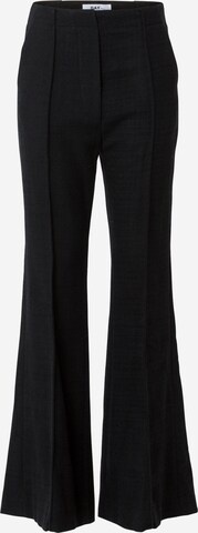 DAY BIRGER ET MIKKELSEN Flared Trousers with creases 'Alice' in Black: front