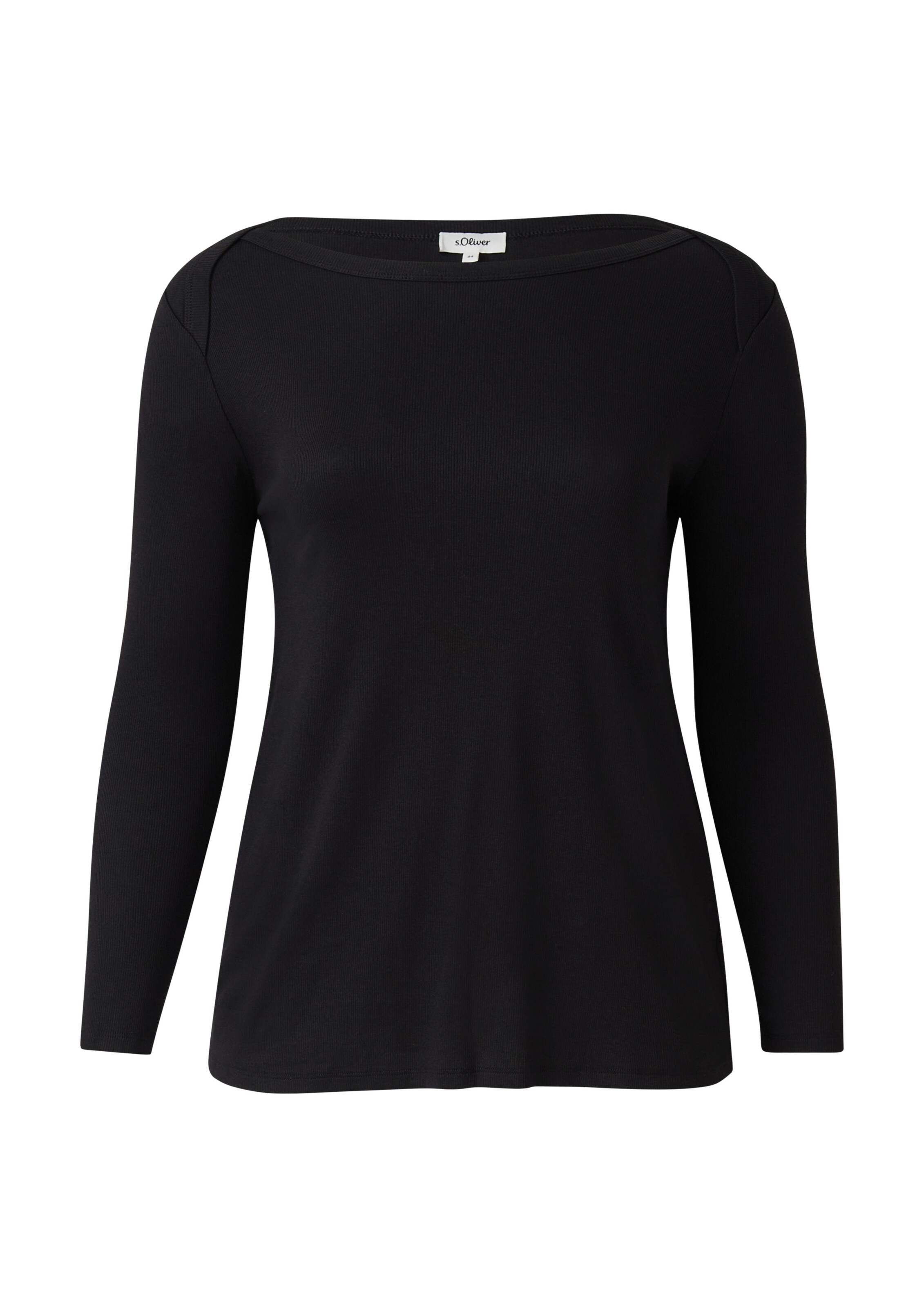 s.Oliver Red Label Plus Shirt in Schwarz: Vorderseite