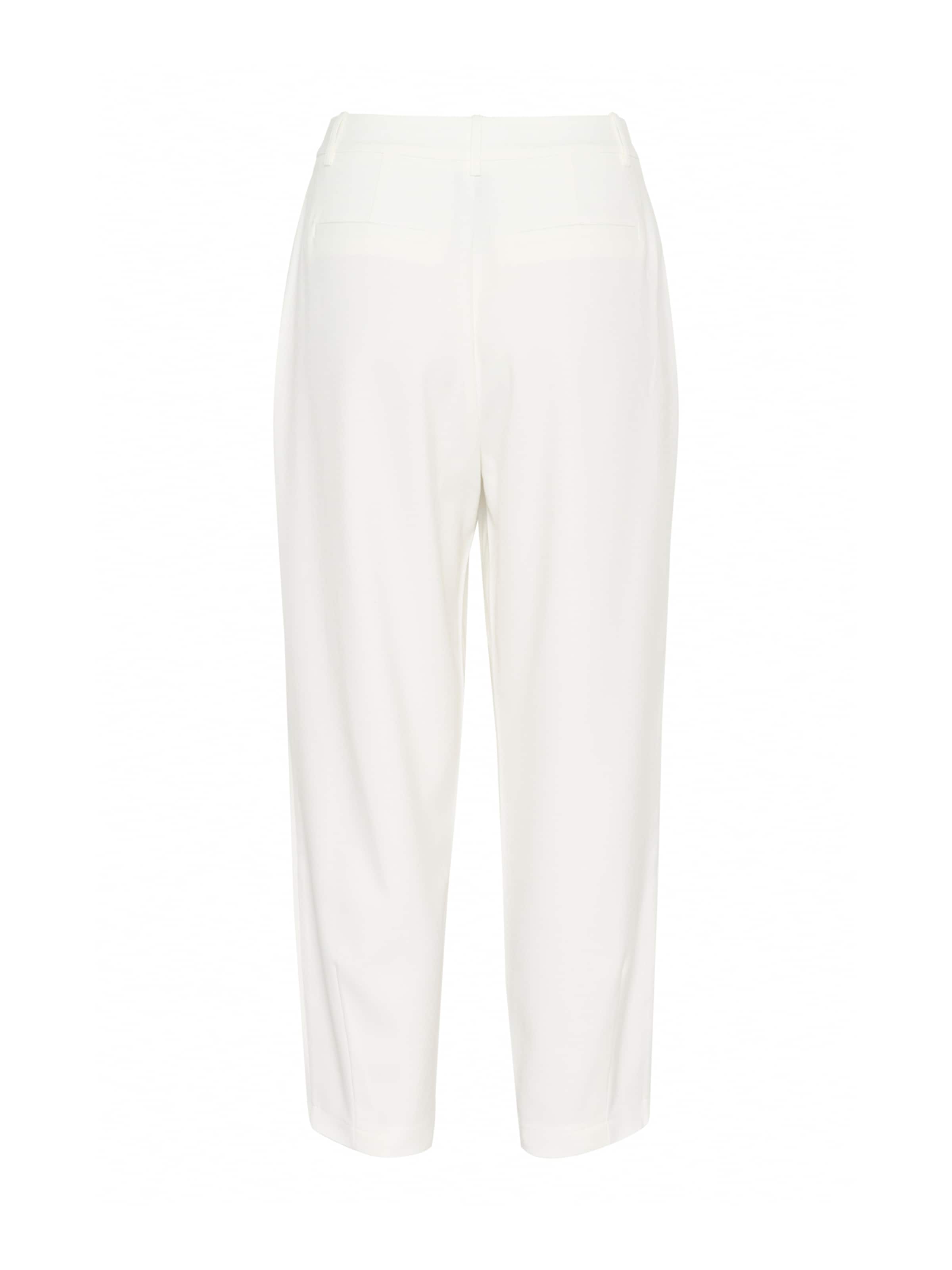 Kaffe - Tapered Pantalón plisado 'Merle' en blanco