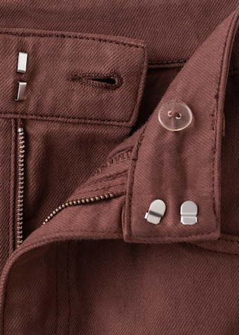 MANGO Loosefit Jeans 'Carol' in Braun