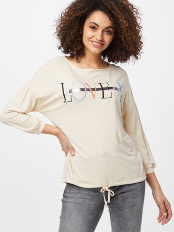 T-shirt STREET ONE en beige : devant