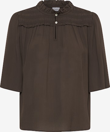 SAINT TROPEZ Bluse i brun: forside