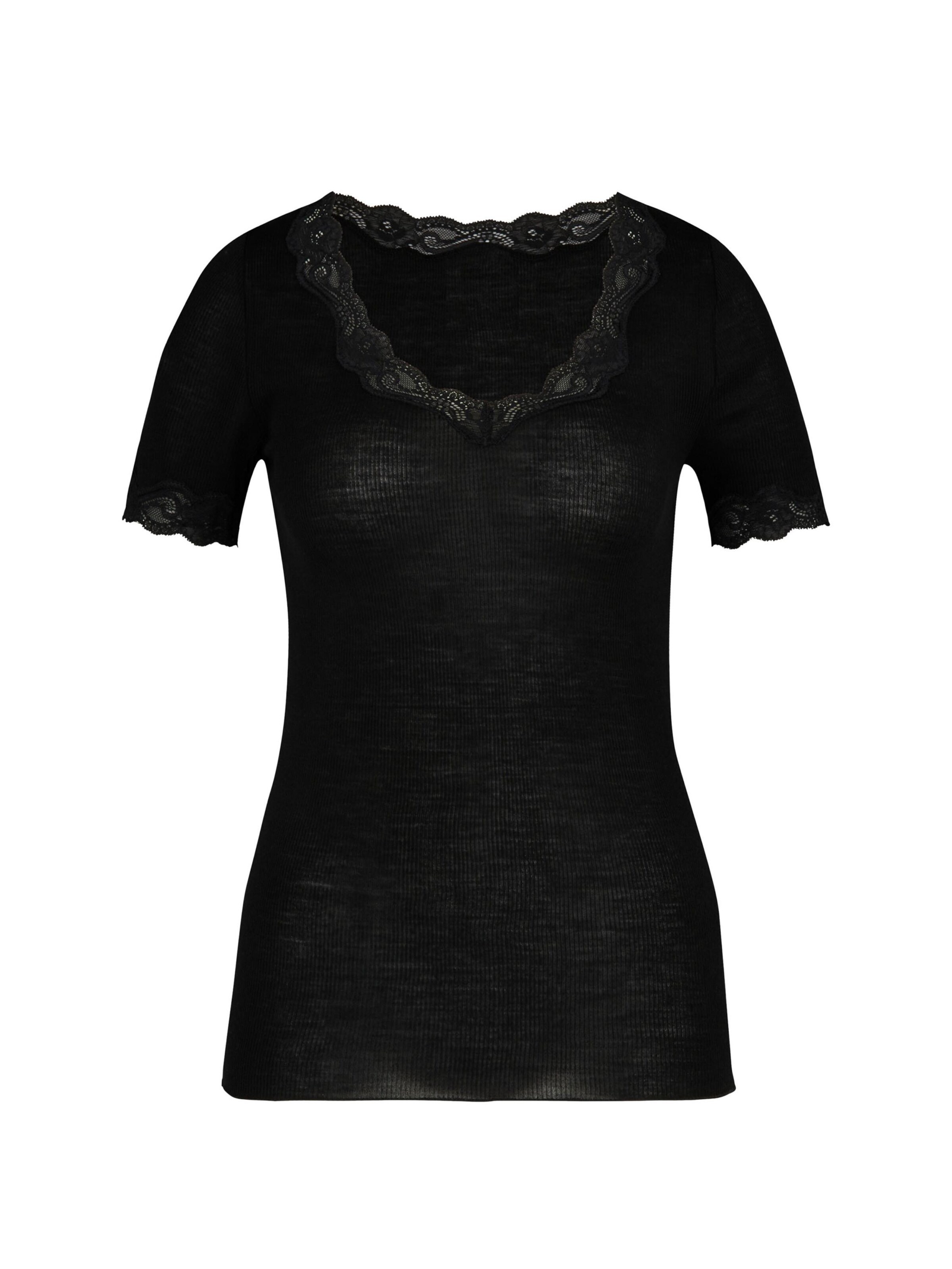 Maglietta intima 'Richesse Lace' di CALIDA in nero: frontale
