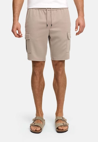 INDICODE JEANS Regular Cargo trousers ' Nezzo ' in Beige: front
