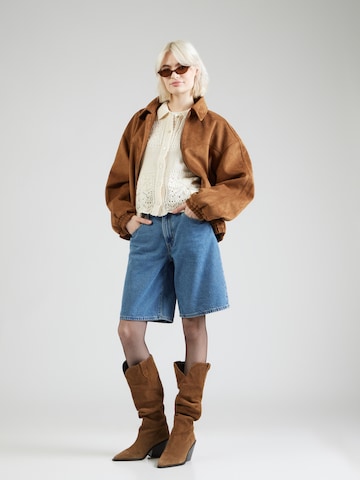 LEVI'S ® Gebreid vest 'Susanna Floral Crochet Shirt' in Wit