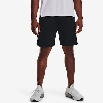 UNDER ARMOUR Regular Athletic Pants 'Tech Vent' in Black: front