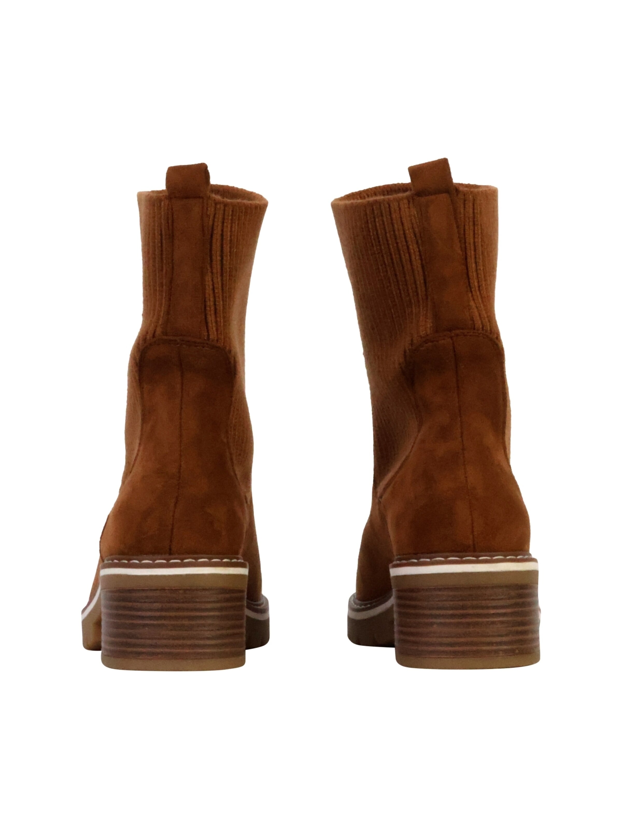 Bottines 'Stiefeletten zum Hineinschlüpfen' The Divine Factory en beige