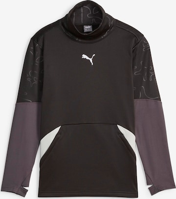 PUMA Performance Shirt 'Individual Winterized' in Black: front