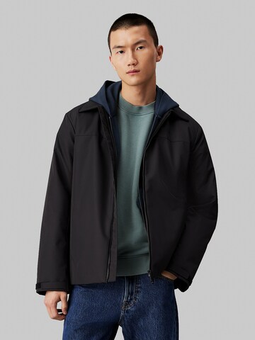 Veste mi-saison Calvin Klein Jeans en noir : devant