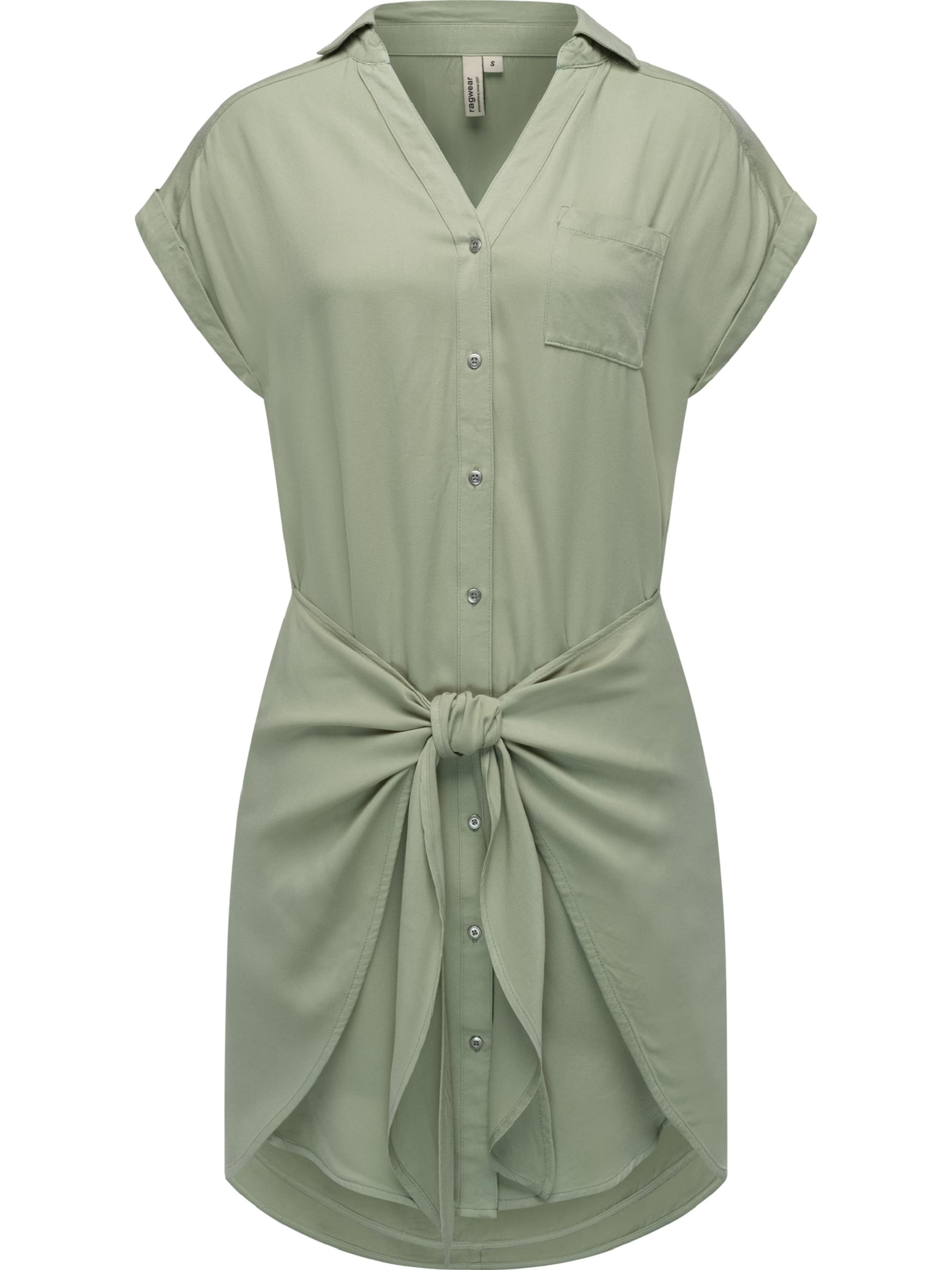 Ragwear Платье-рубашка 'Bahaya' в Зеленый: спереди
