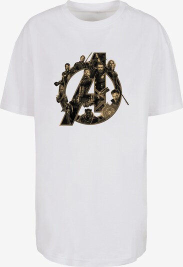 F4NT4STIC T-shirt oversize 'Marvel Avengers Infinity War' en beige / gris / noir / blanc, Vue avec produit