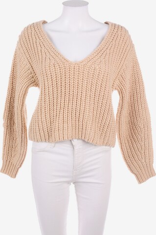 H&M Sweater & Cardigan in XS in Beige: front