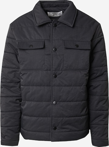 ABOUT YOU x Jaime Lorente Välikausitakki 'Lucian' värissä musta: etupuoli