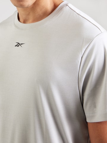 pelēks Reebok Sporta krekls 'TRAIN'