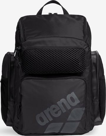 juoda ARENA Sportinė kuprinė 'ONE GO BACKPACK 45L': priekis