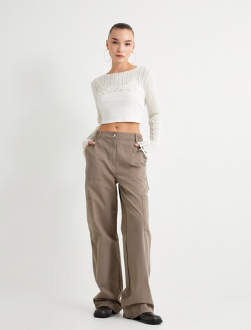 Koton Wide leg Trousers in Brown