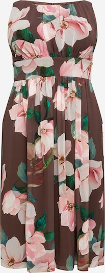 SWING Curve Kleid in braun / grün / rosa / hellpink, Produktansicht