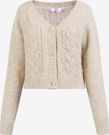 MYMO Knit cardigan 'Blonda' in Beige: front