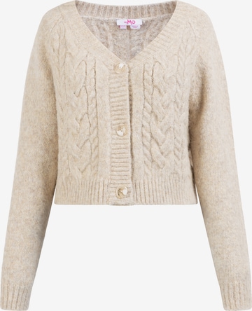 MYMO Knit cardigan 'Blonda' in Beige: front